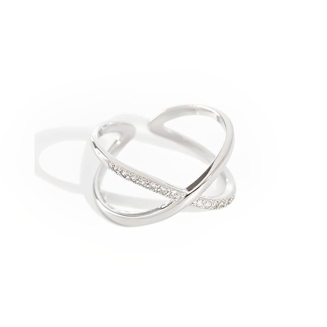 Cubic Zirconia X Ring