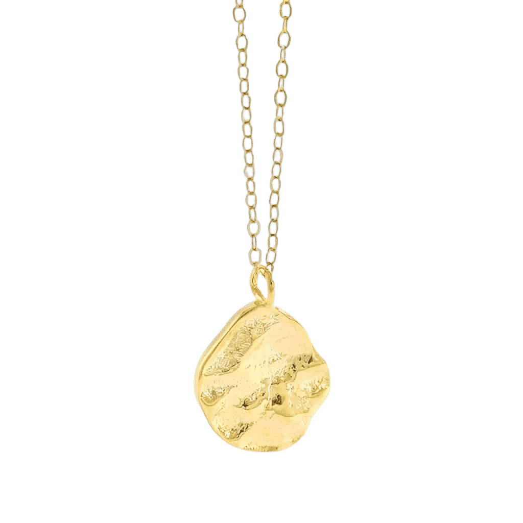Gold Pendant Necklace - Clotho