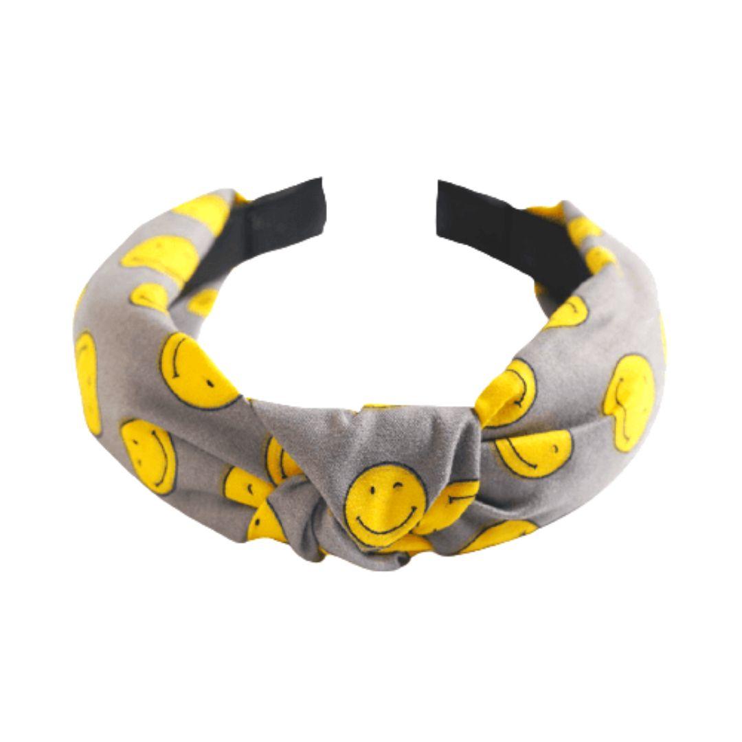 Gray Smiley Hairband "Rhea"