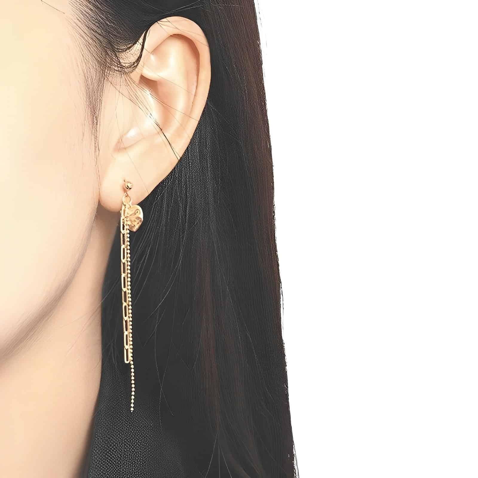 Heart Link Earrings