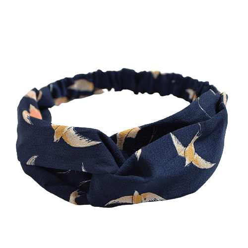 Navy Blue Swallow Headband "Oceanus"