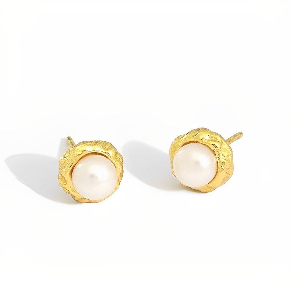 Pearls Stud Earrings - Vera