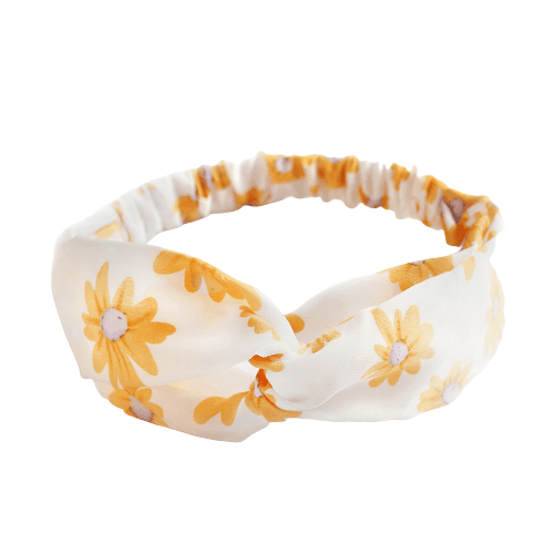 Beige Daisy Headband "Nona"