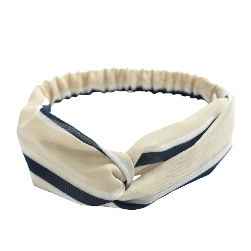 Beige Stripes Headband "Ceres"