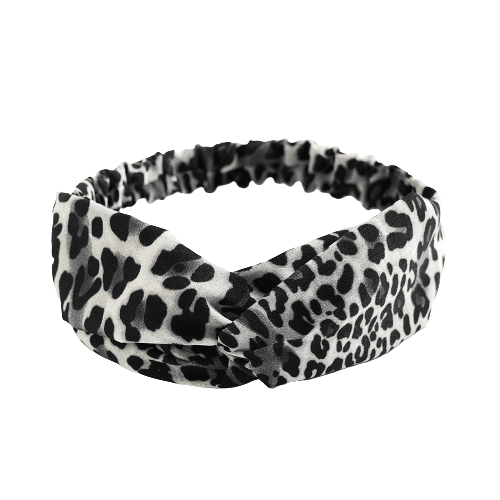 Black Leopard Headband "Kiwi"