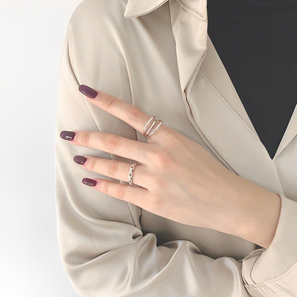 Dainty Chain Ring - Styx