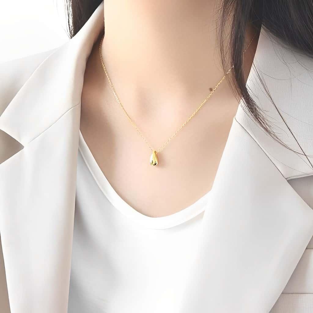 Drop Pendant Necklace - Cybele