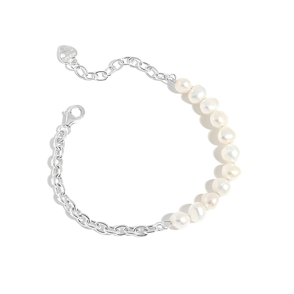 Freshwater Pearl Bracelet In Silver