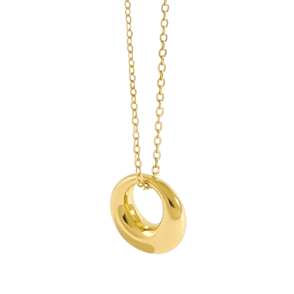 Gold Circle Pendant - Charis