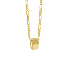 Gold Circle Pendant Necklace - Eris