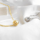 Gold Circle Pendant Necklace - Eris