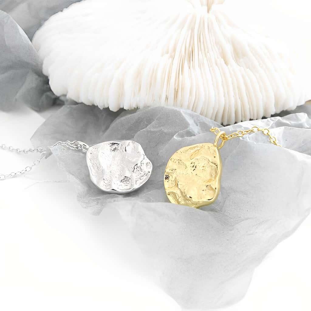 Gold Pendant Necklace - Clotho