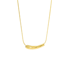 Gold Tube Pendant Necklace - Coronis