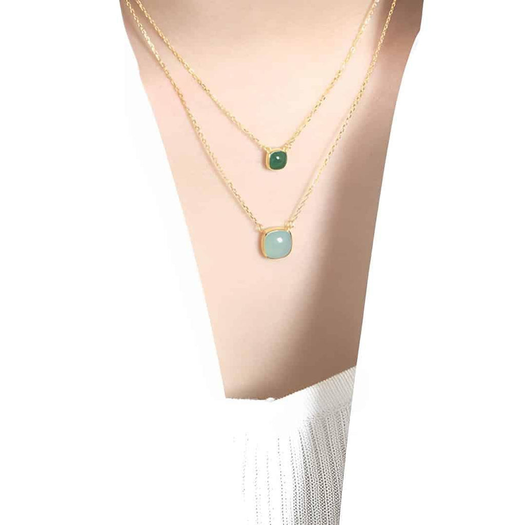 Green Square Pendant