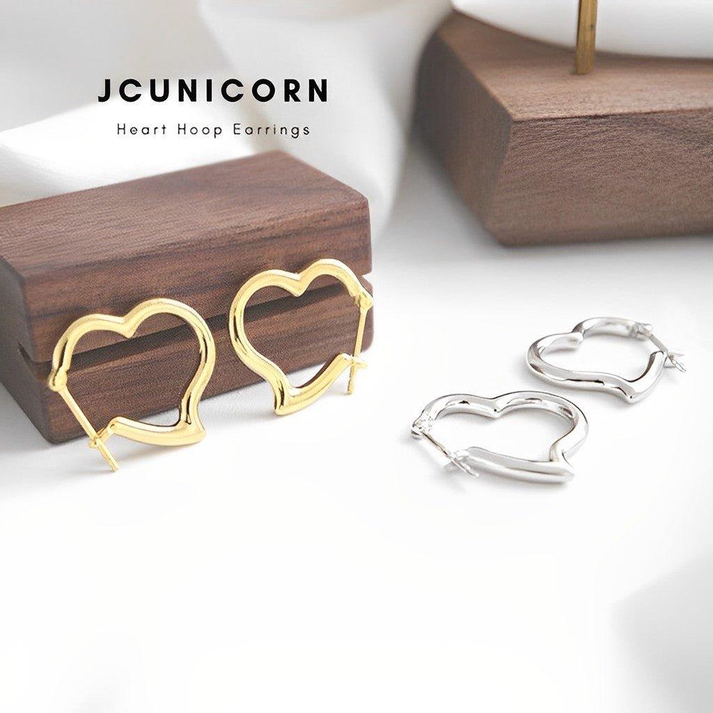 Heart Hoop Earrings