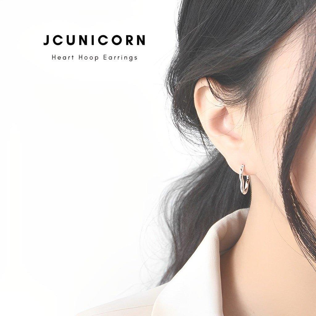 Heart Hoop Earrings