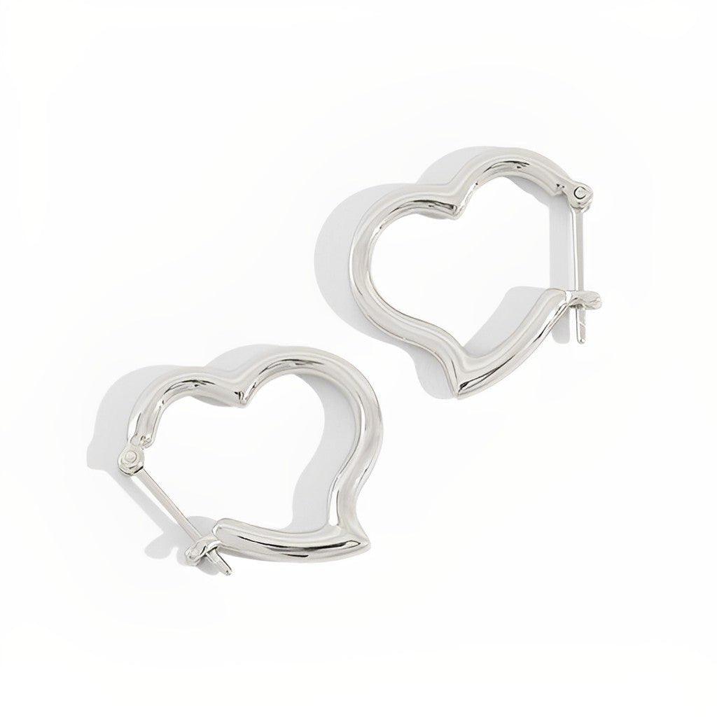 Heart Hoop Earrings