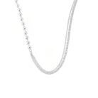 Layered Beaded Chain Necklace