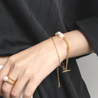 Layered Pearl Bracelet