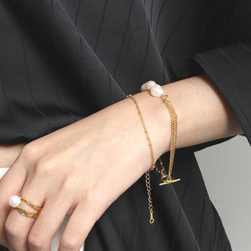 Layered Pearl Bracelet