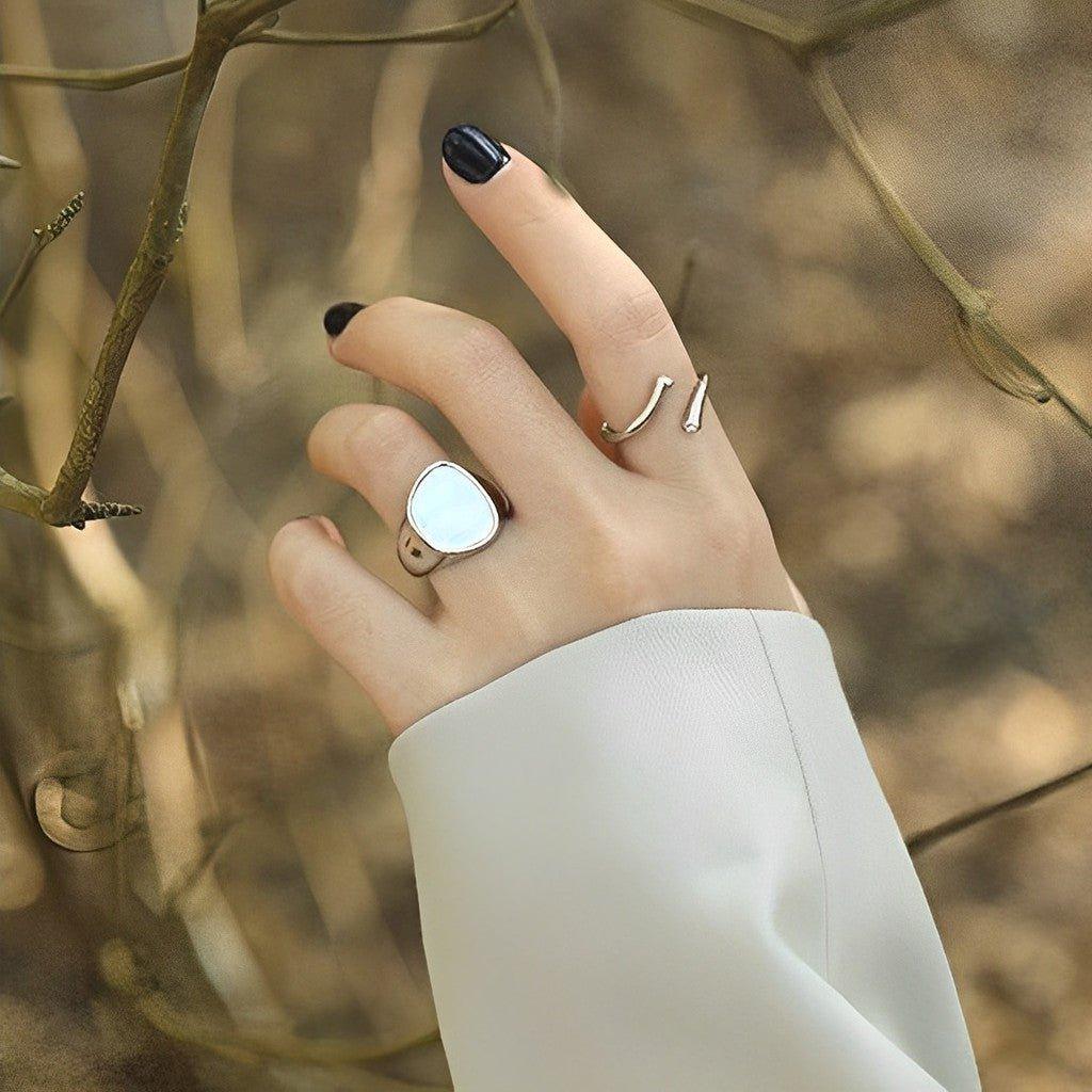 Mother of Pearl Ring - Rhea