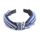 Navy Blue Lines Hairband "Erato"