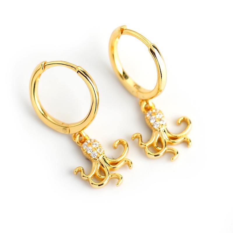 Octopus Drop Earrings