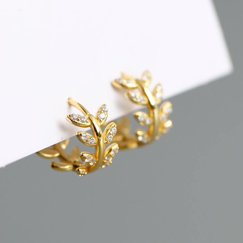 Olive Leaf Earrings