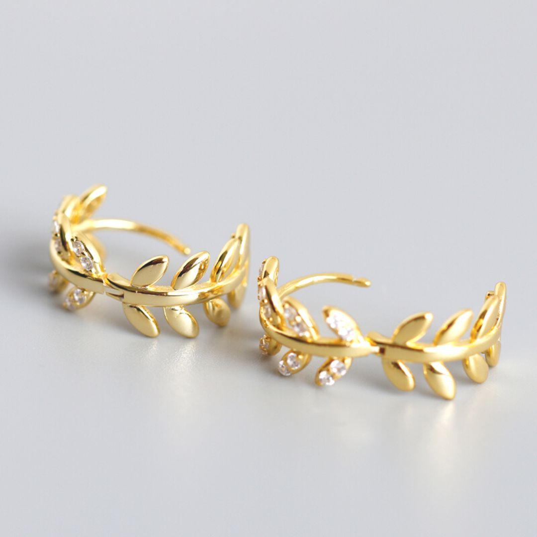 Olive Leaf Earrings