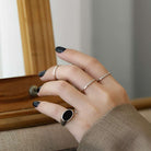 Oval Onyx Ring