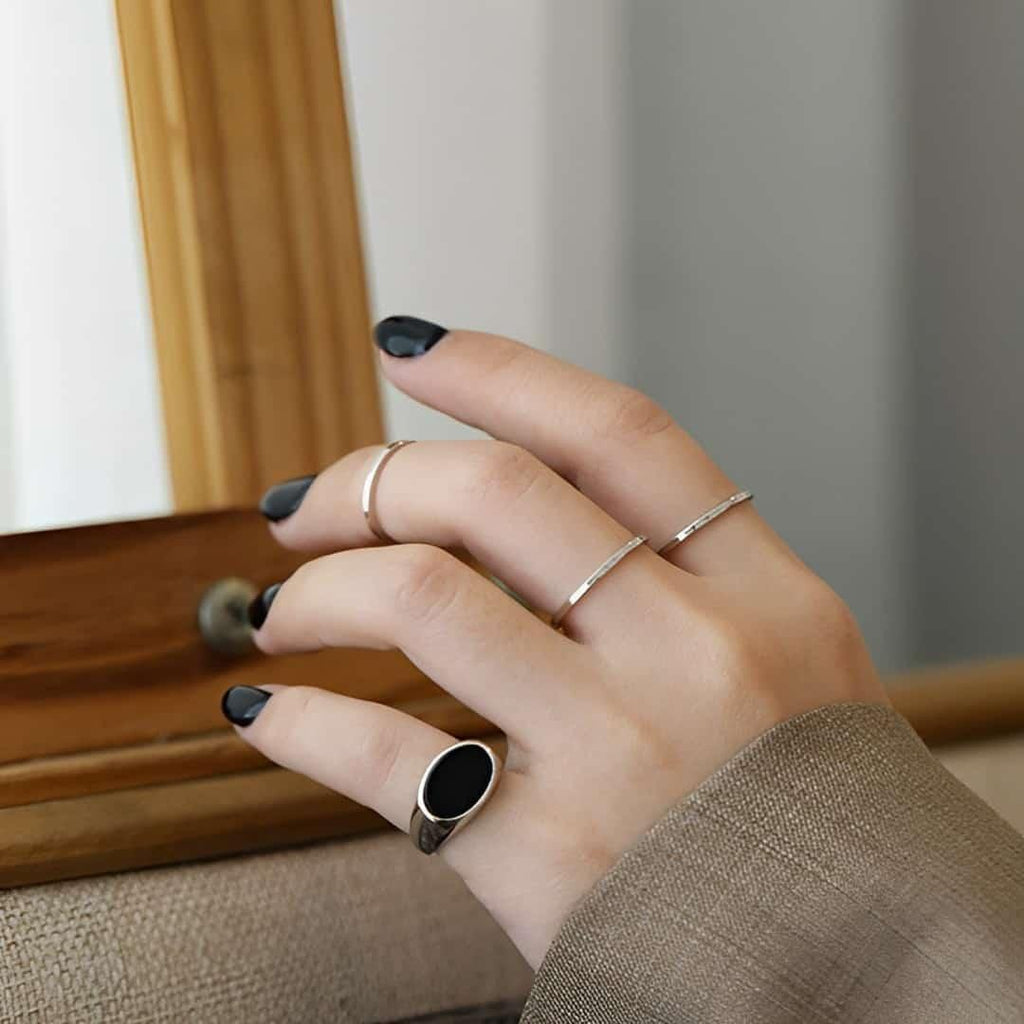 Oval Onyx Ring