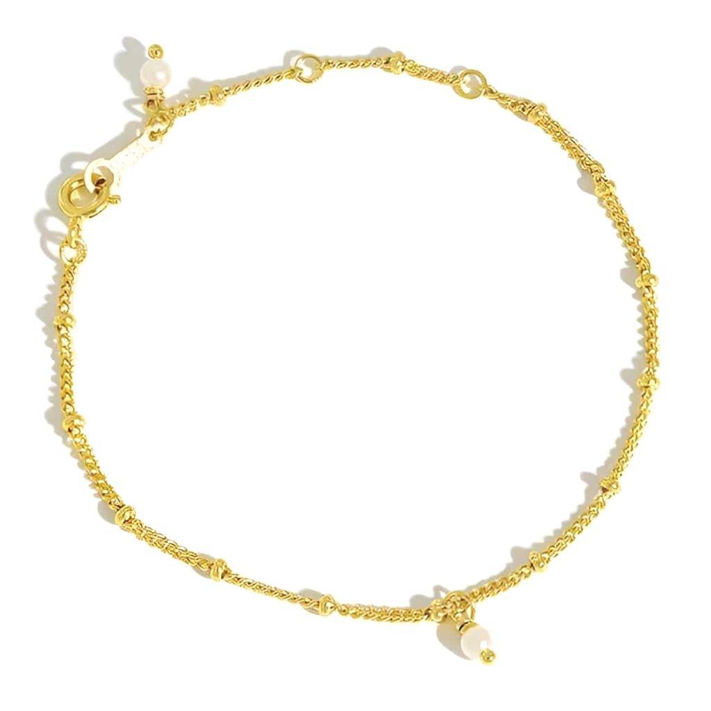 Pearl Saturn Chain Bracelet