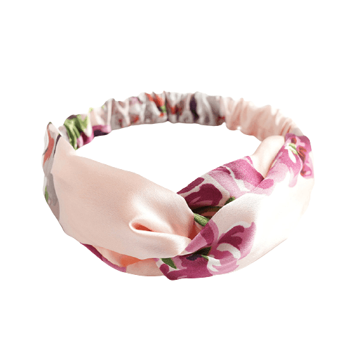 Pink Geranium Headband "Demeter"