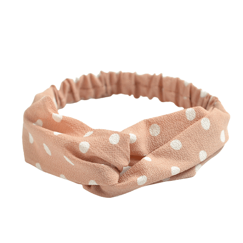 Pink Polka Dot Headband "Diana"