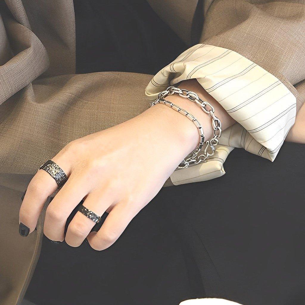Retro Square Silver Bracelet