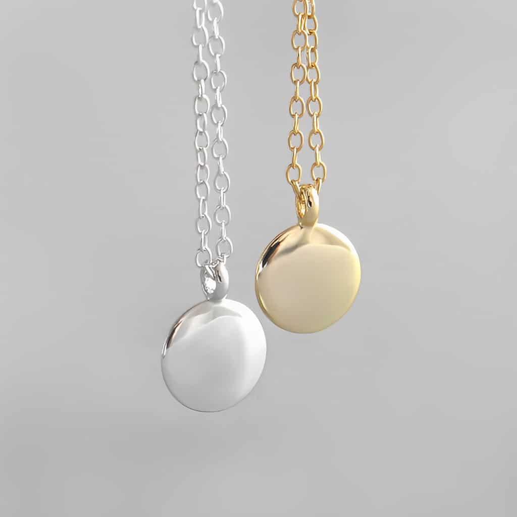 Round Pendant Necklace - Amelia