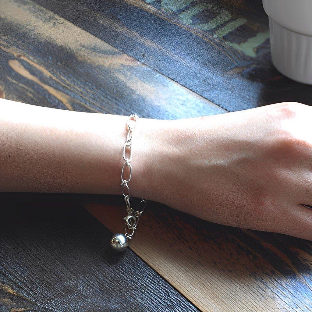 Silver Bead Chain Bracelet