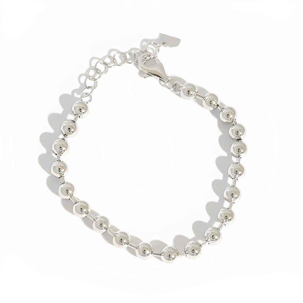 Silver Beaded Bracelet