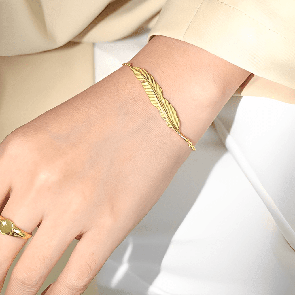 Silver Leaf Bracelet - Apple