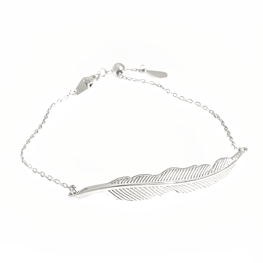 Silver Leaf Bracelet - Apple