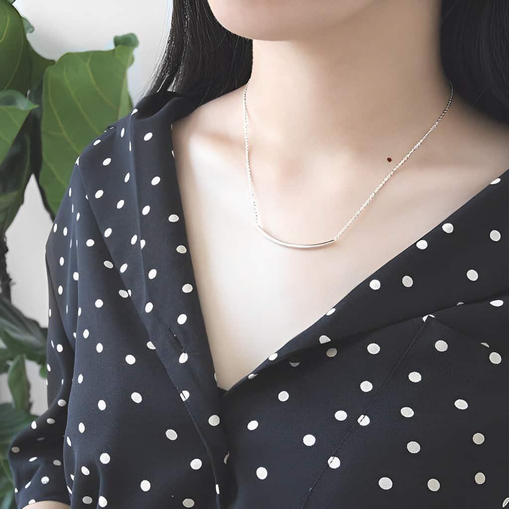 Silver Pendant Necklace - Eirene