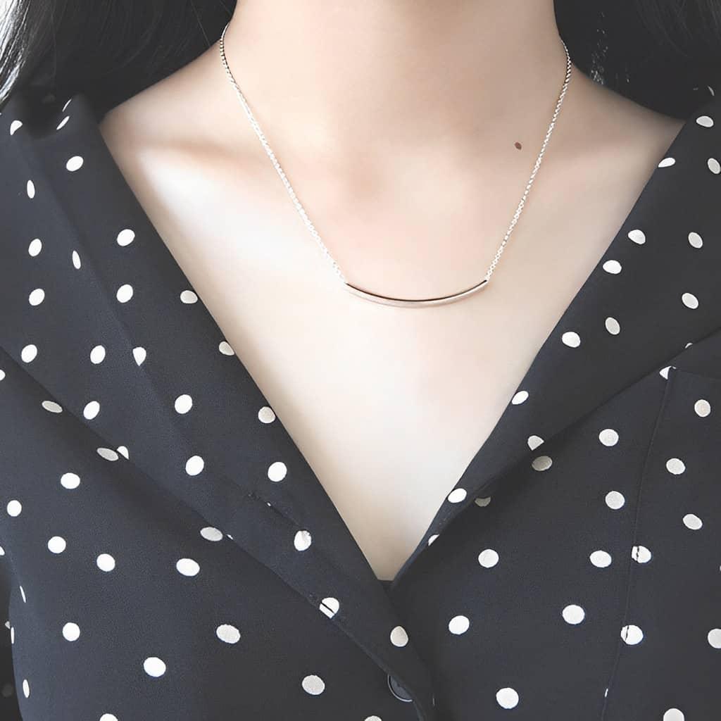 Silver Pendant Necklace - Eirene