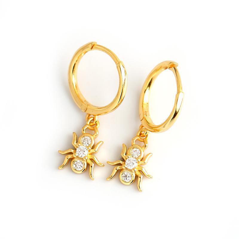 Spider Drop Earrings