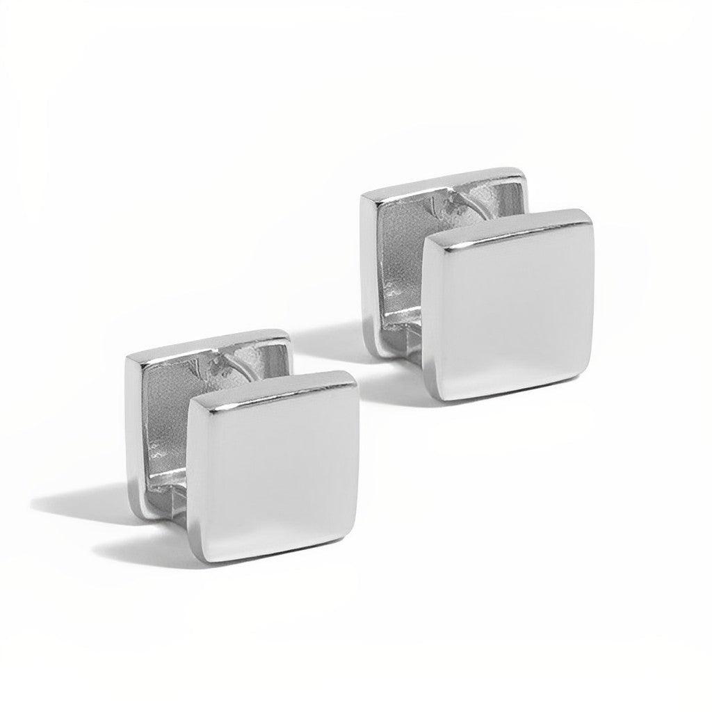 Square Huggie Earrings