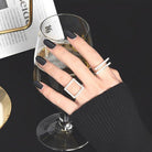 Square Open Rings - Nete