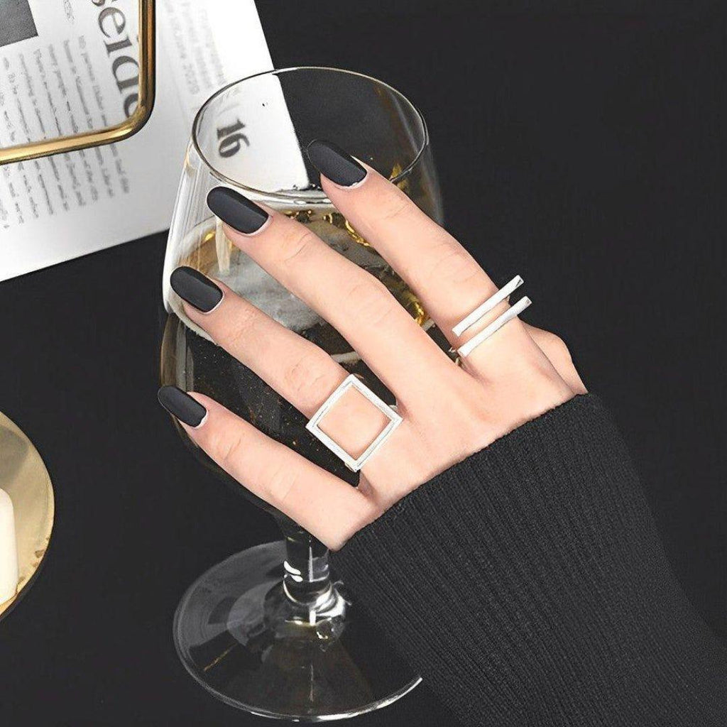 Square Open Rings - Nete