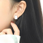 Square Stud Earrings