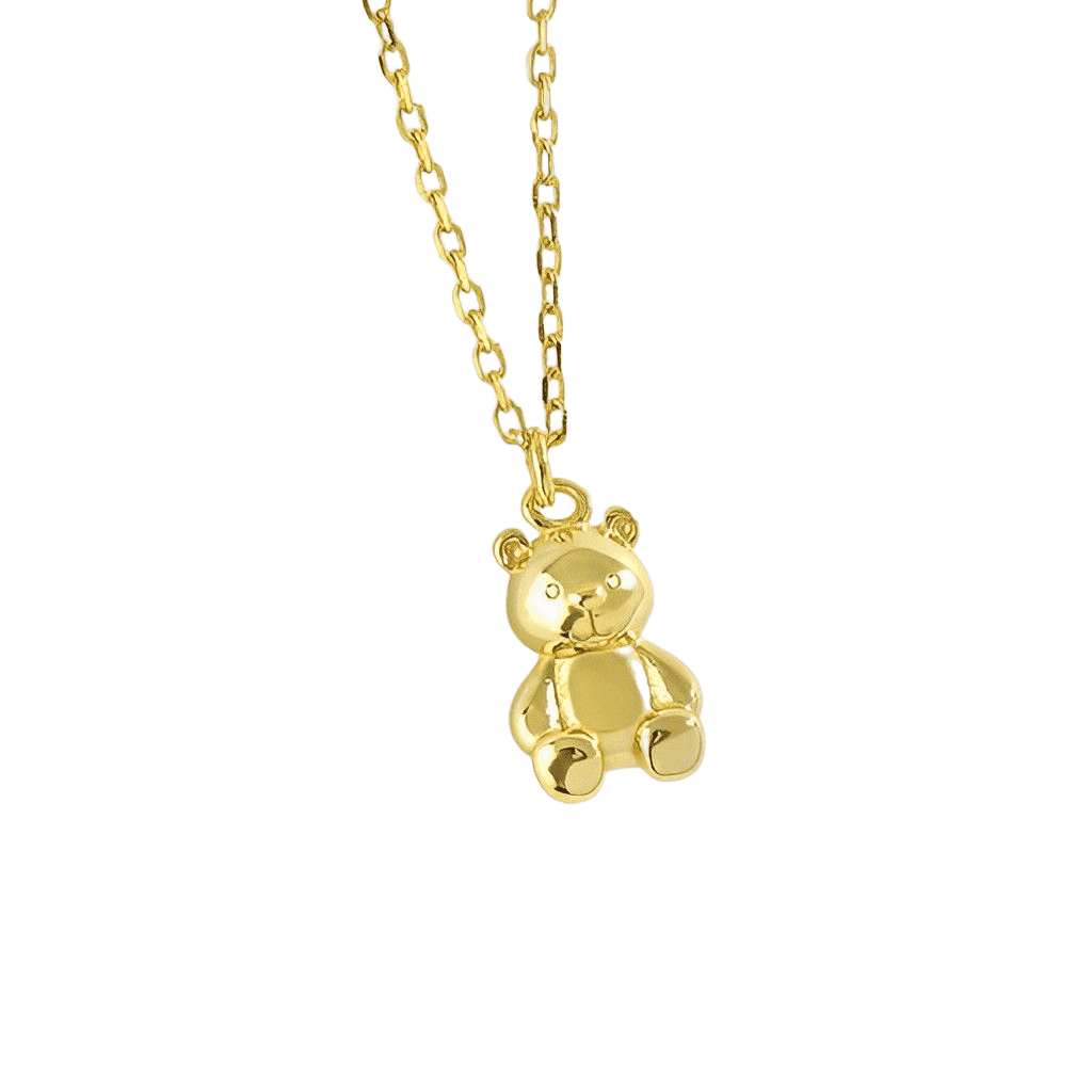 Bear gold pendant hotsell
