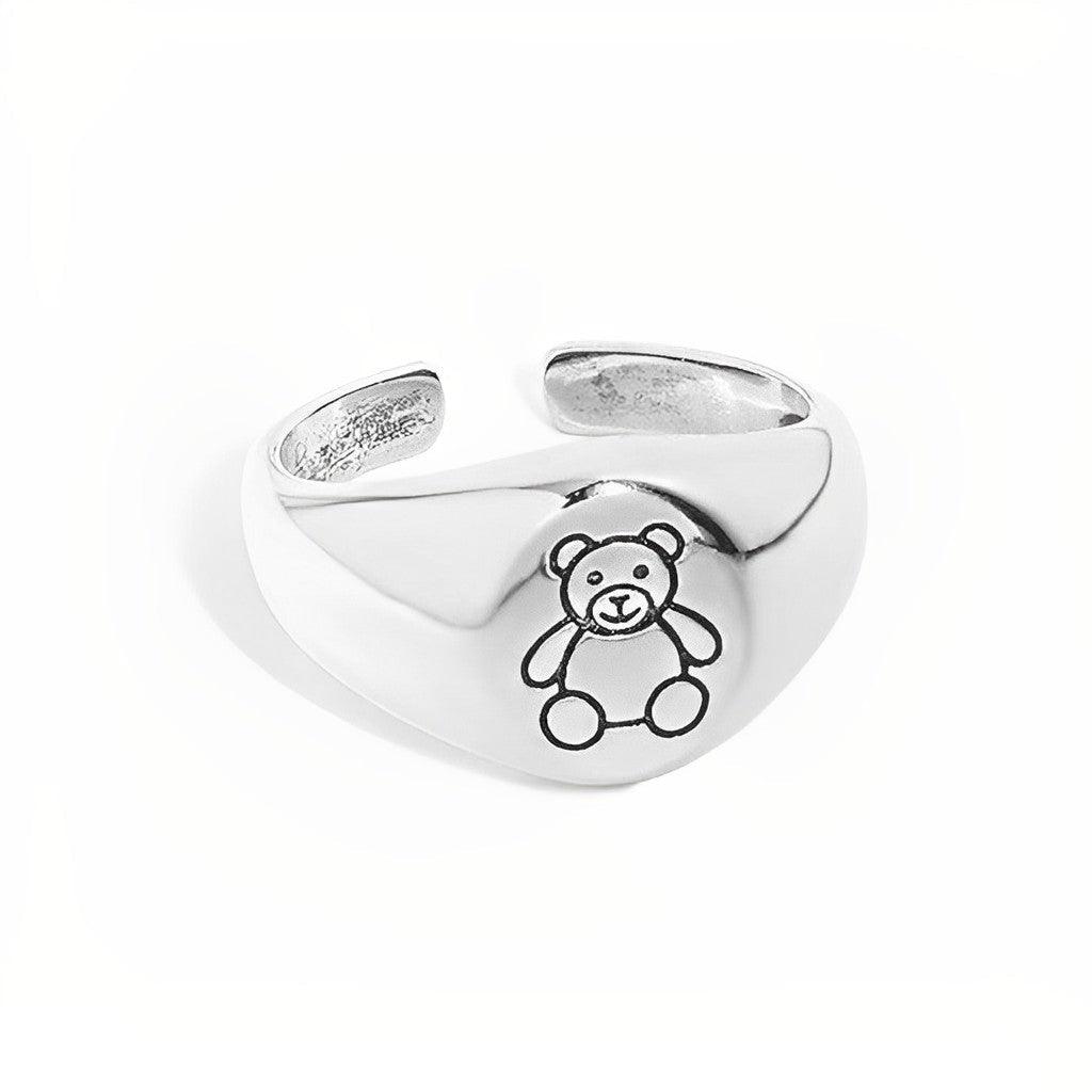 Teddy Bear Signet Ring