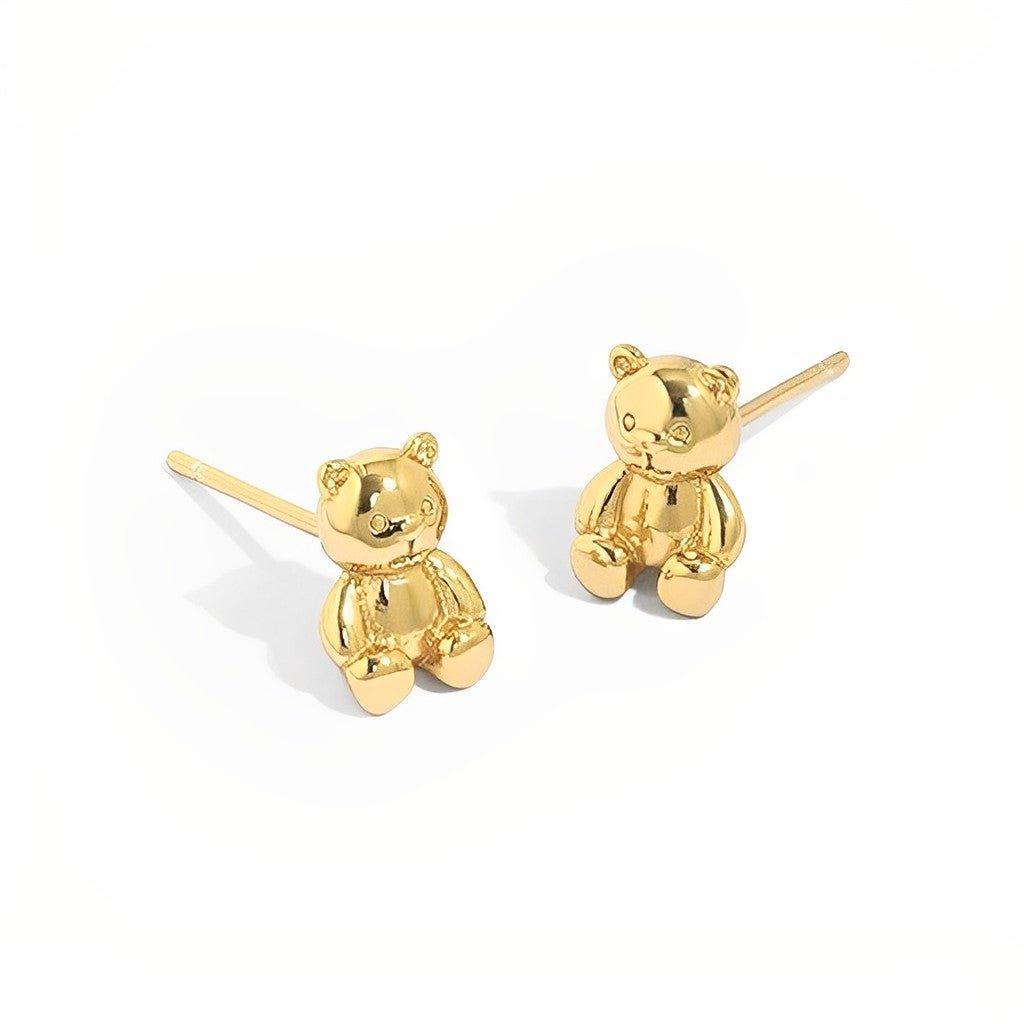 Teddy Bear Stud Earrings